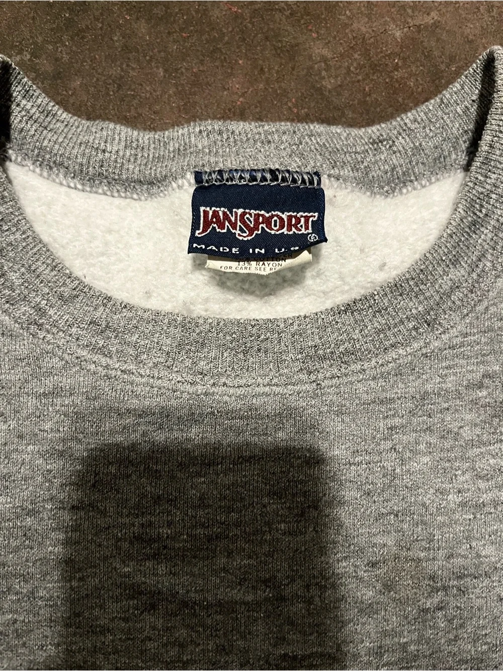 Retro Jansport Gray Crewneck - Colorado School of Mines